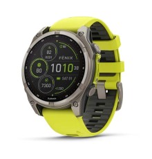 Умные часы Garmin Fenix 8 47 мм Solar Sapphire Titanium Yellow 010-02906-21