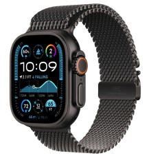 Умные часы Apple Watch Ultra 2 (2024) GPS + Cellular, 49 мм, корпус из черного титана, ремешок Black Titanium Milanese Loop, M