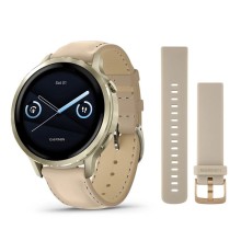 Умные часы Garmin Venu 4 41mm Lunar Gold Leather 010-03013-03